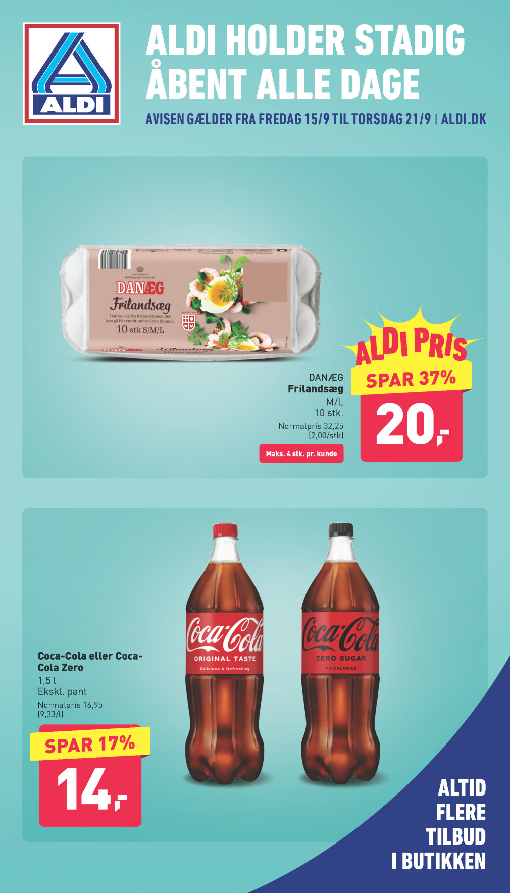 Aldi tilbudsavis fra 15.09.2023 Side.1 