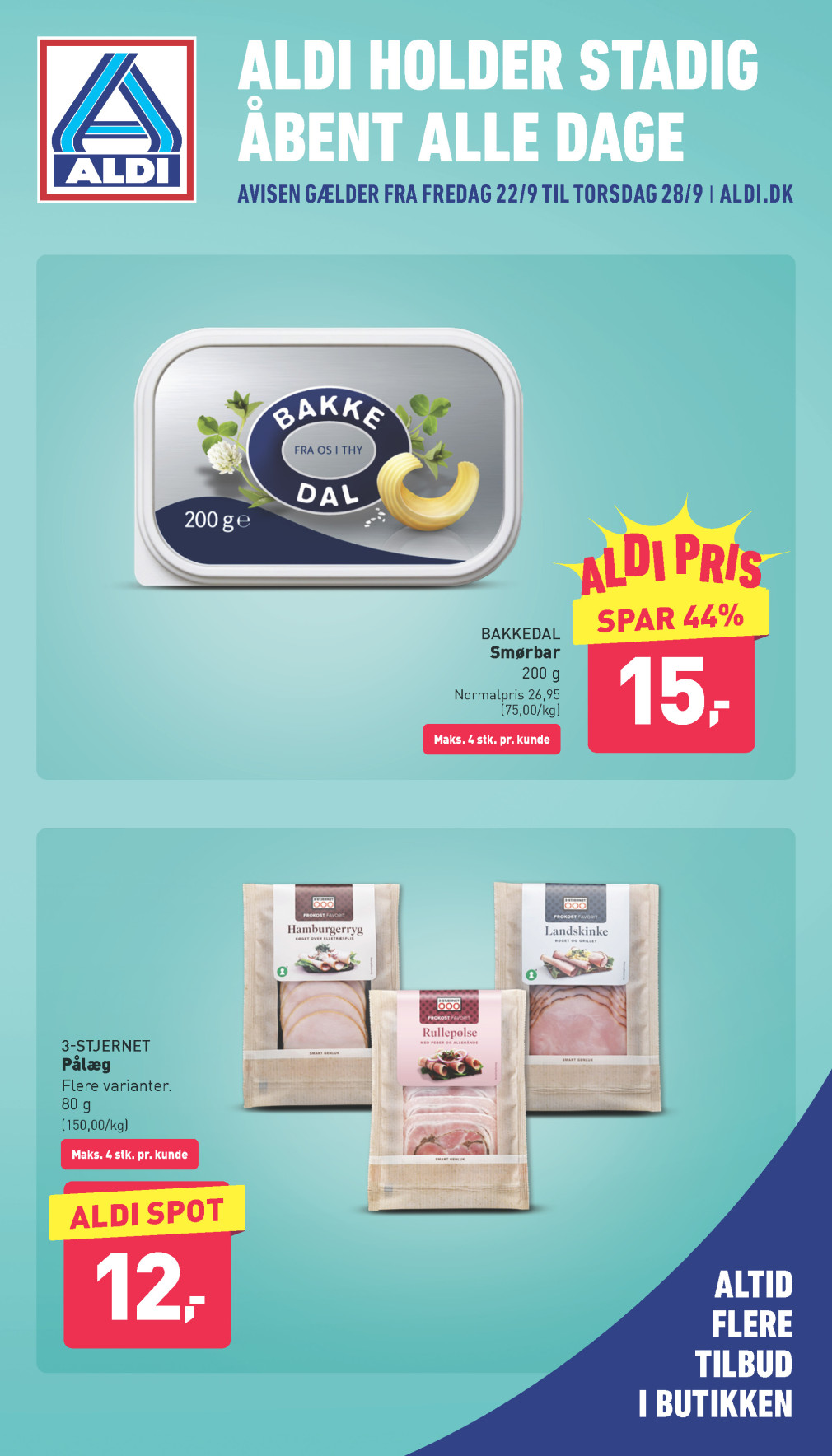 Aldi tilbudsavis fra 22.09.2023 Side.1 