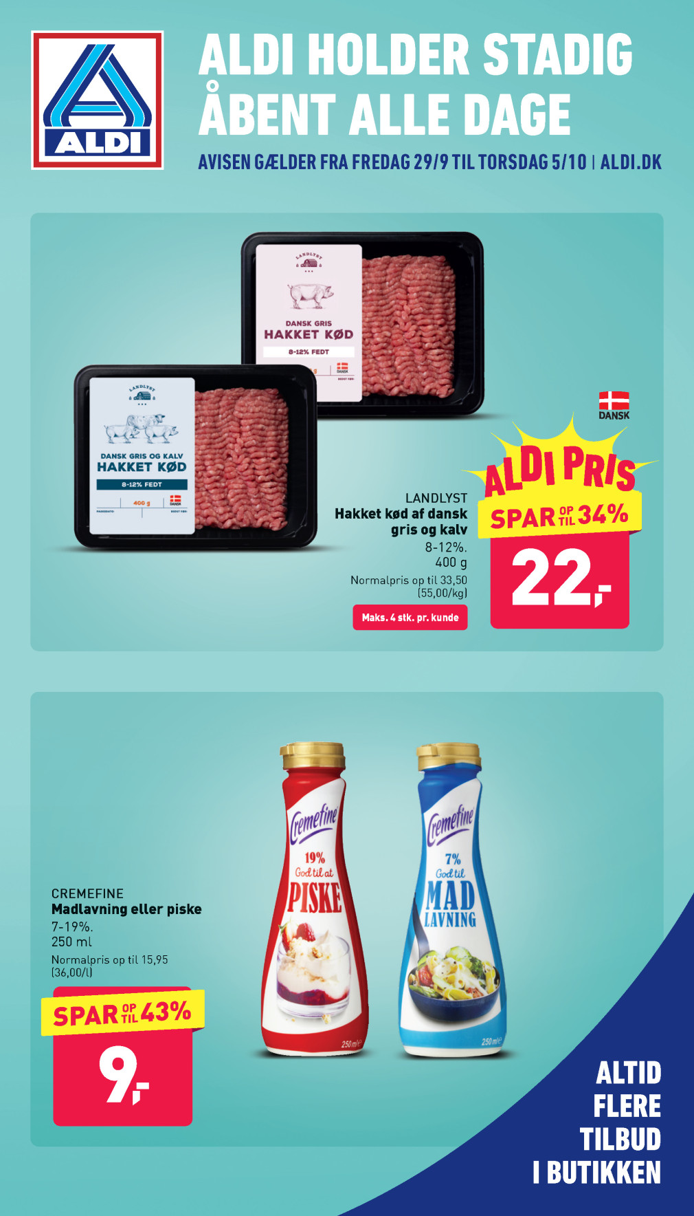 Aldi tilbudsavis fra 29.09.2023 Side.1 