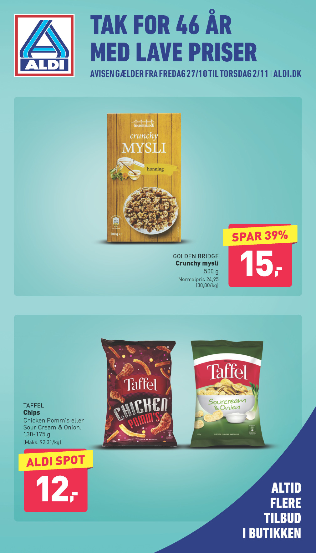 Aldi tilbudsavis fra 27.10.2023 Side.1 