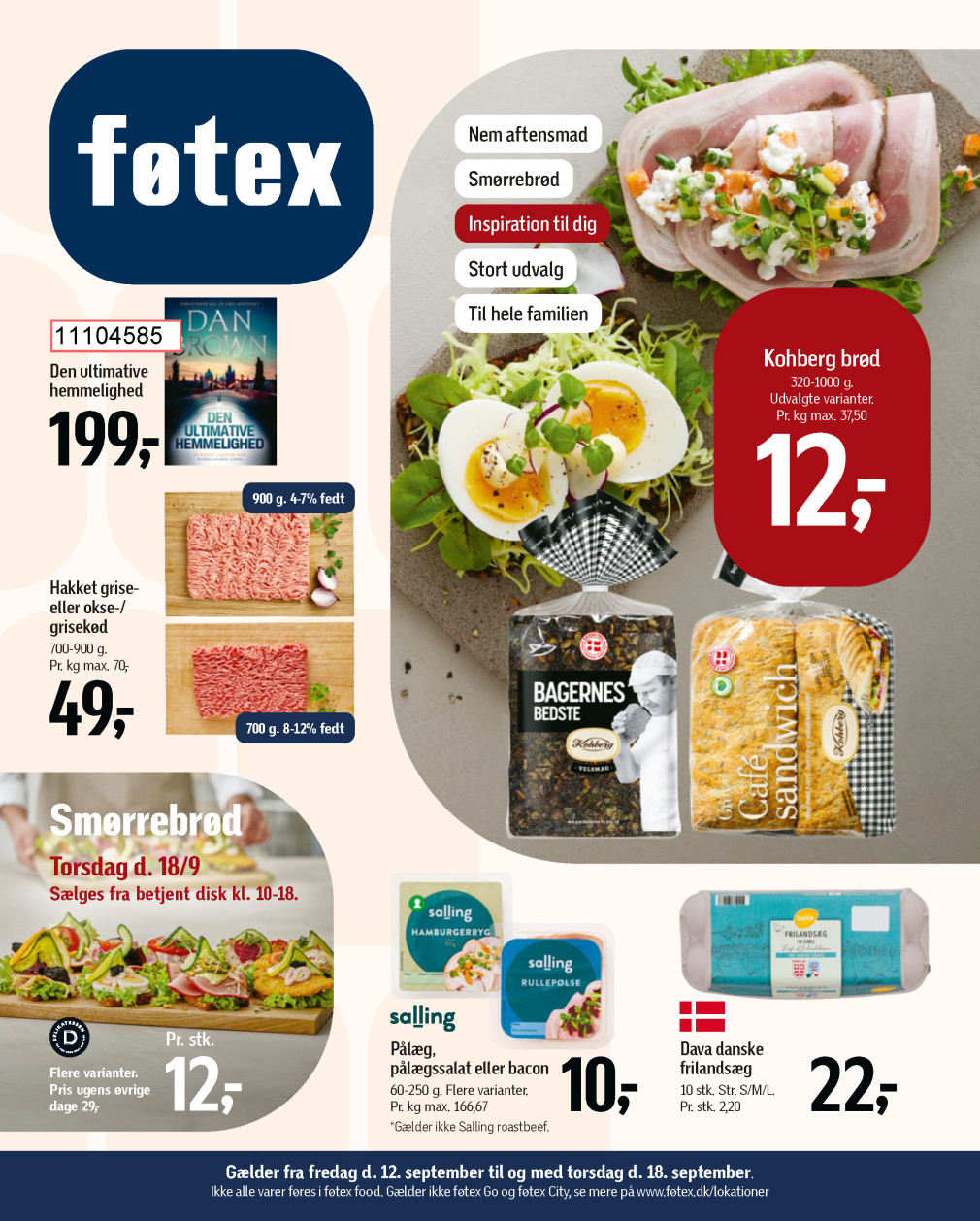 føtex tilbudsavis fra 12.09.2025 Side.1 