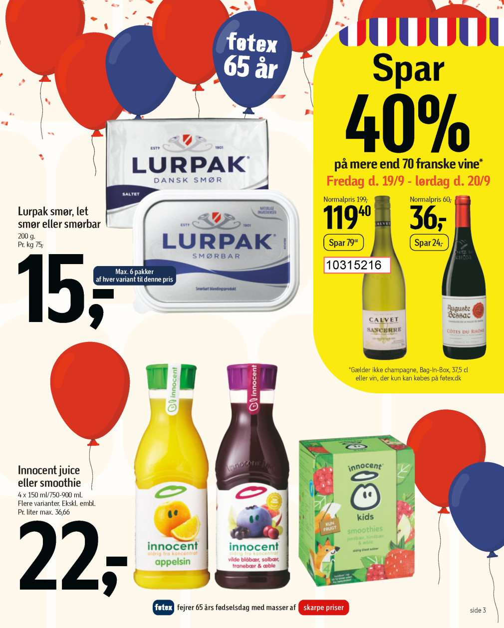 føtex tilbudsavis fra 19.09.2025 Side.3 