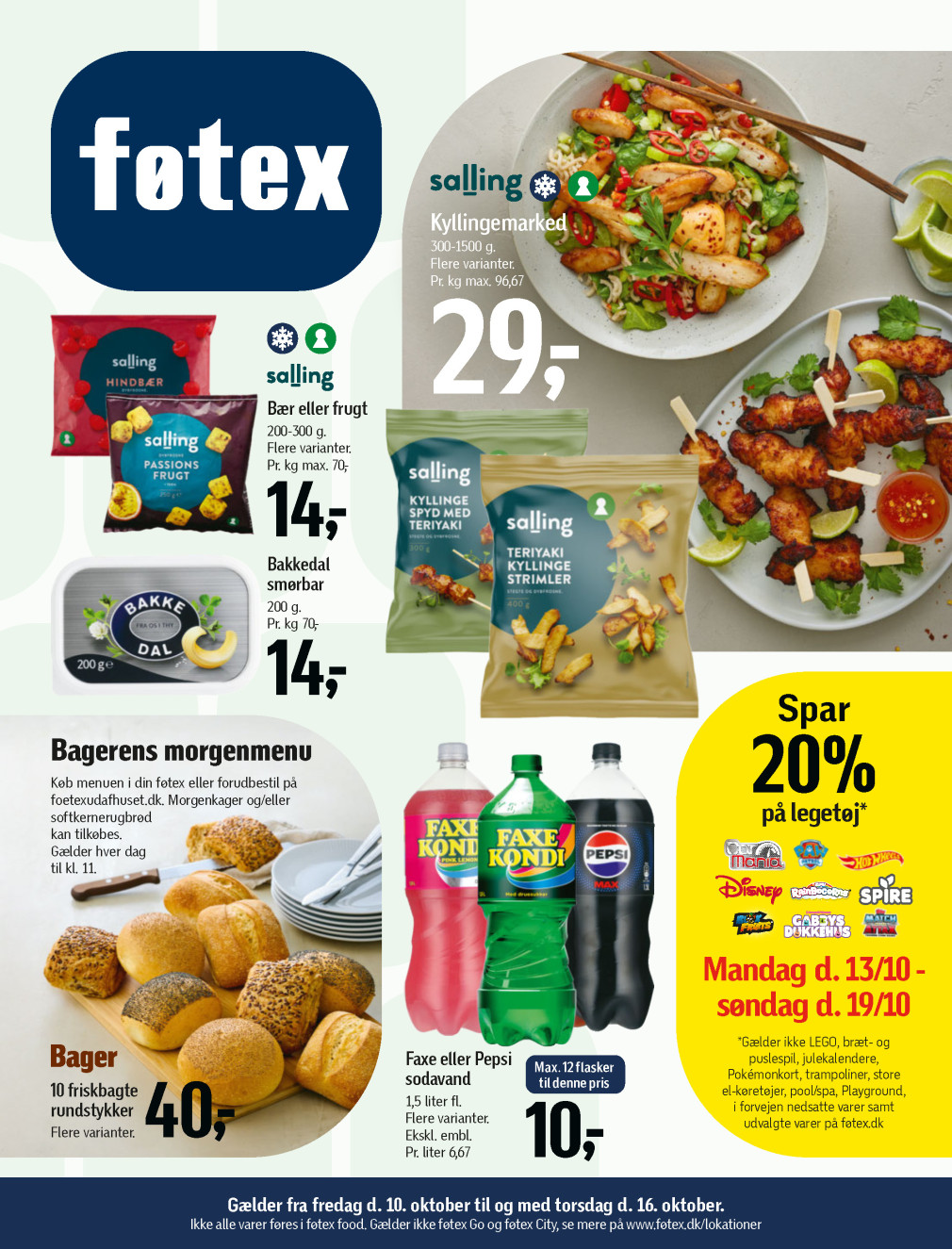 føtex tilbudsavis fra 10.10.2025 Side.1 
