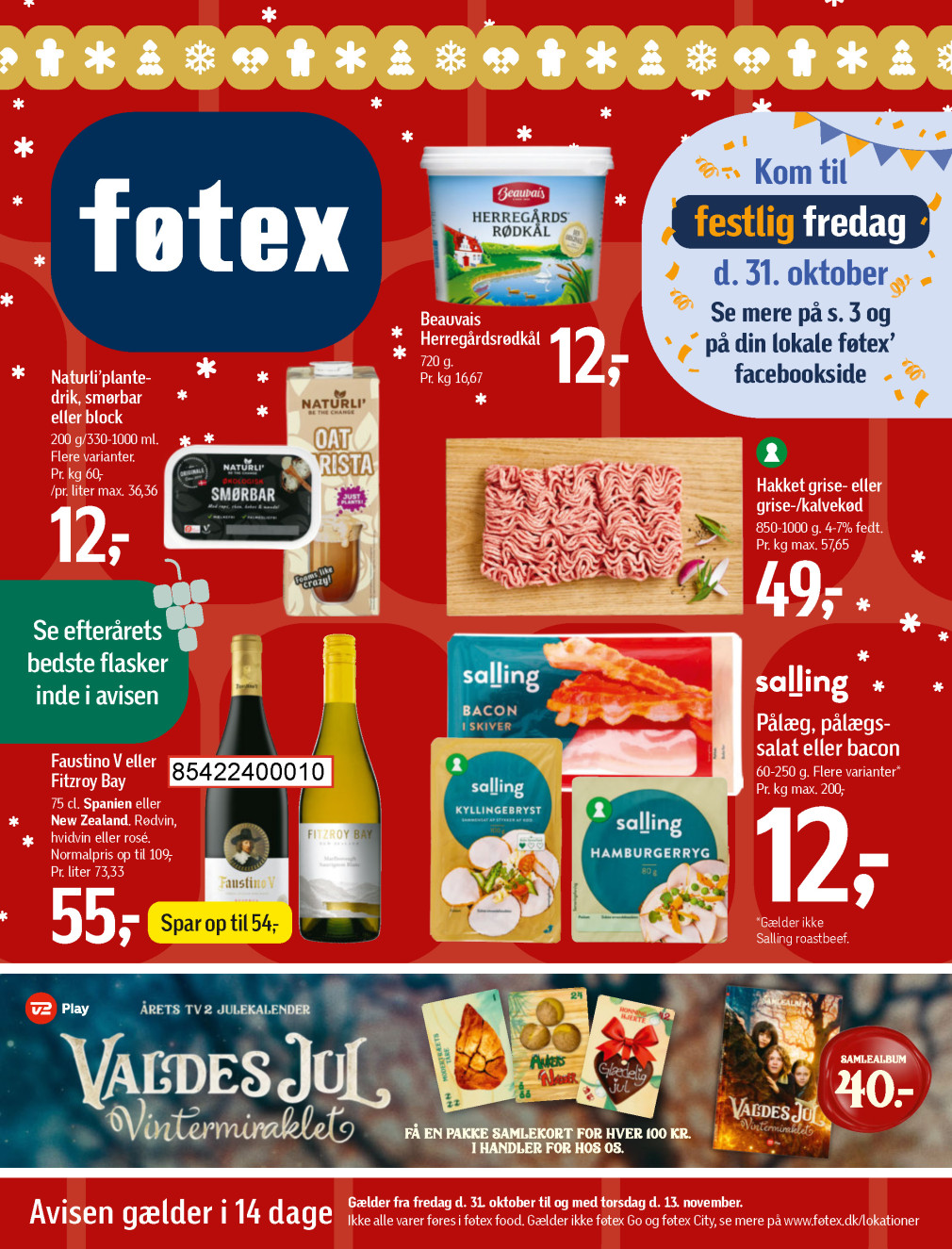 føtex tilbudsavis fra 31.10.2025 Side.1 