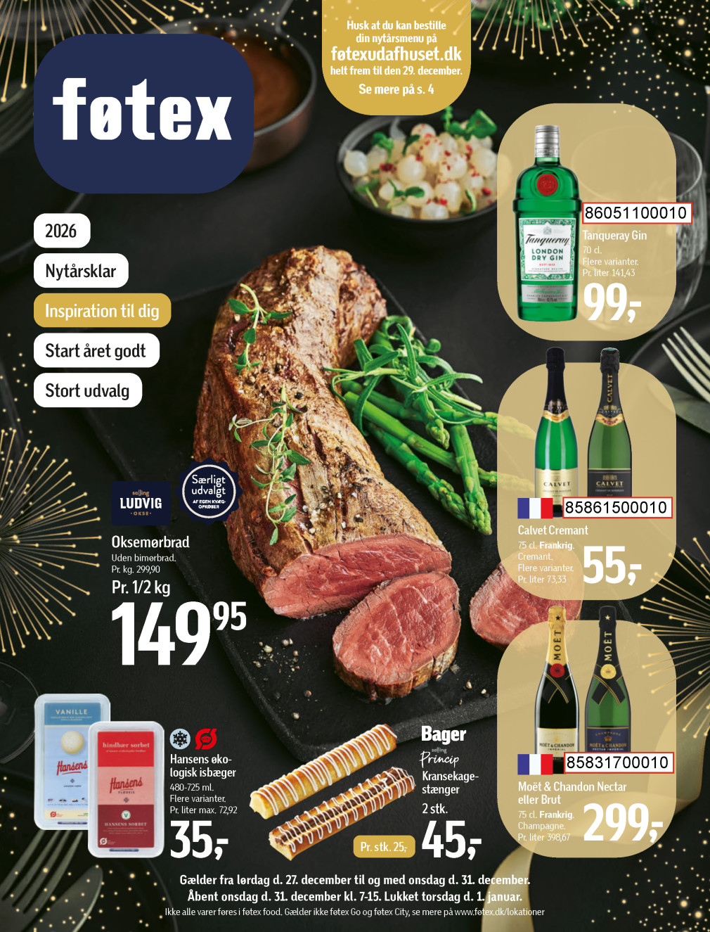 føtex tilbudsavis fra 27.12.2025 Side.1 