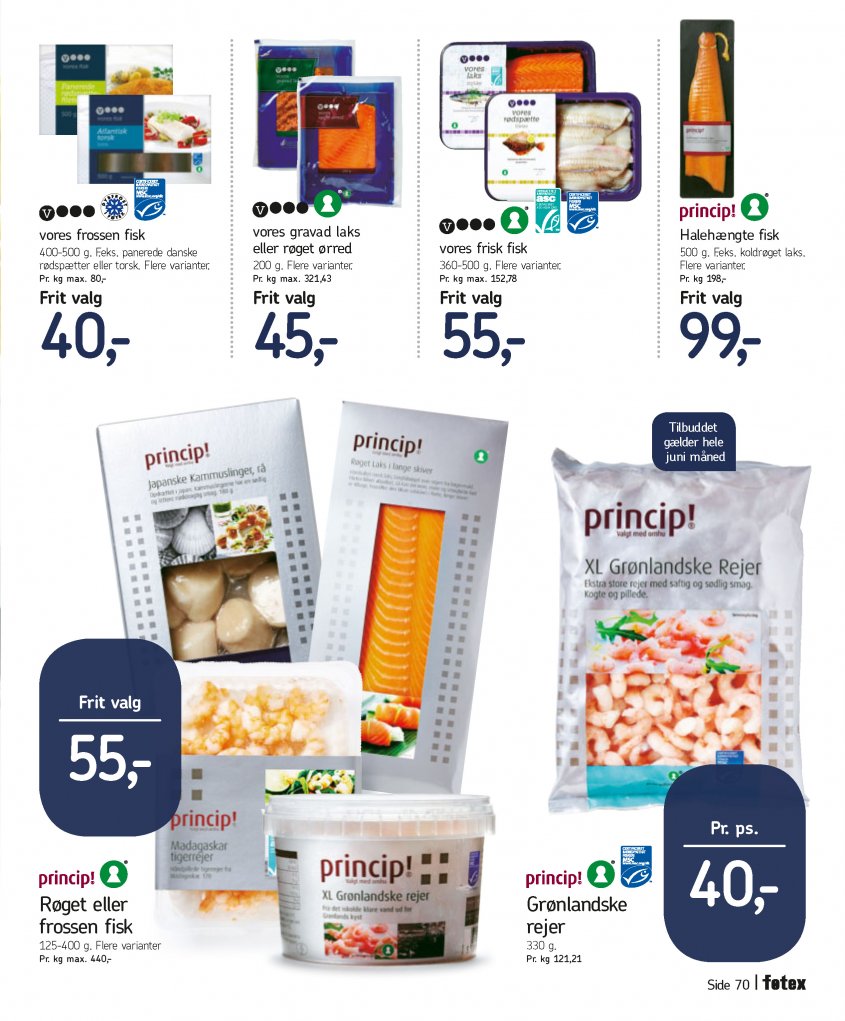 føtex tilbudsavis fra 03.06.2016 Side.70 