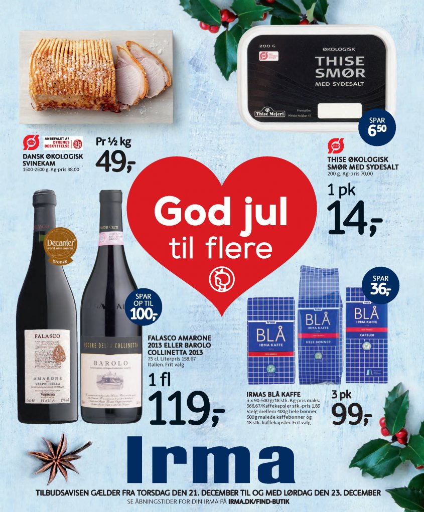 Irma tilbudsavis fra 21.12.2017 Side.1 