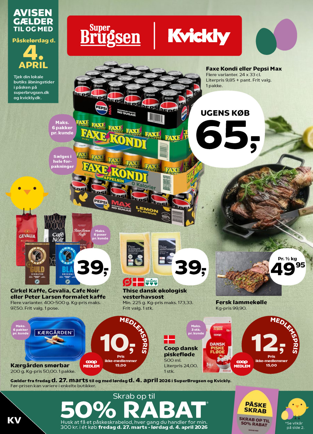 Kvickly tilbudsavis fra 27.03.2026 Side.1 