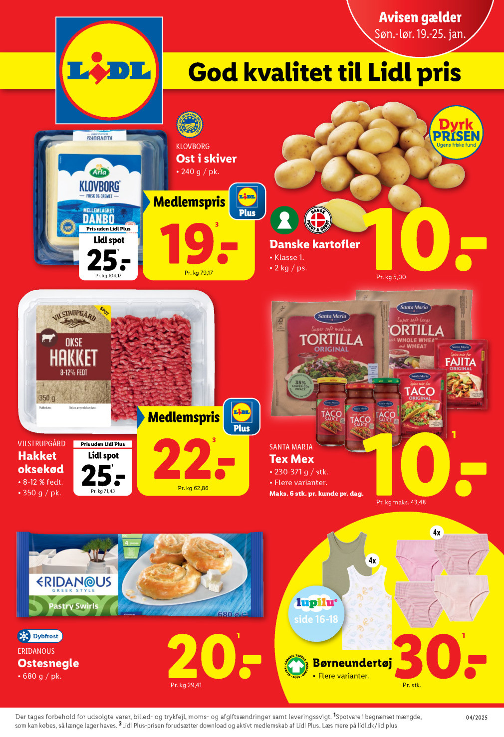 Lidl tilbudsavis fra 19.01.2025 Side.1 