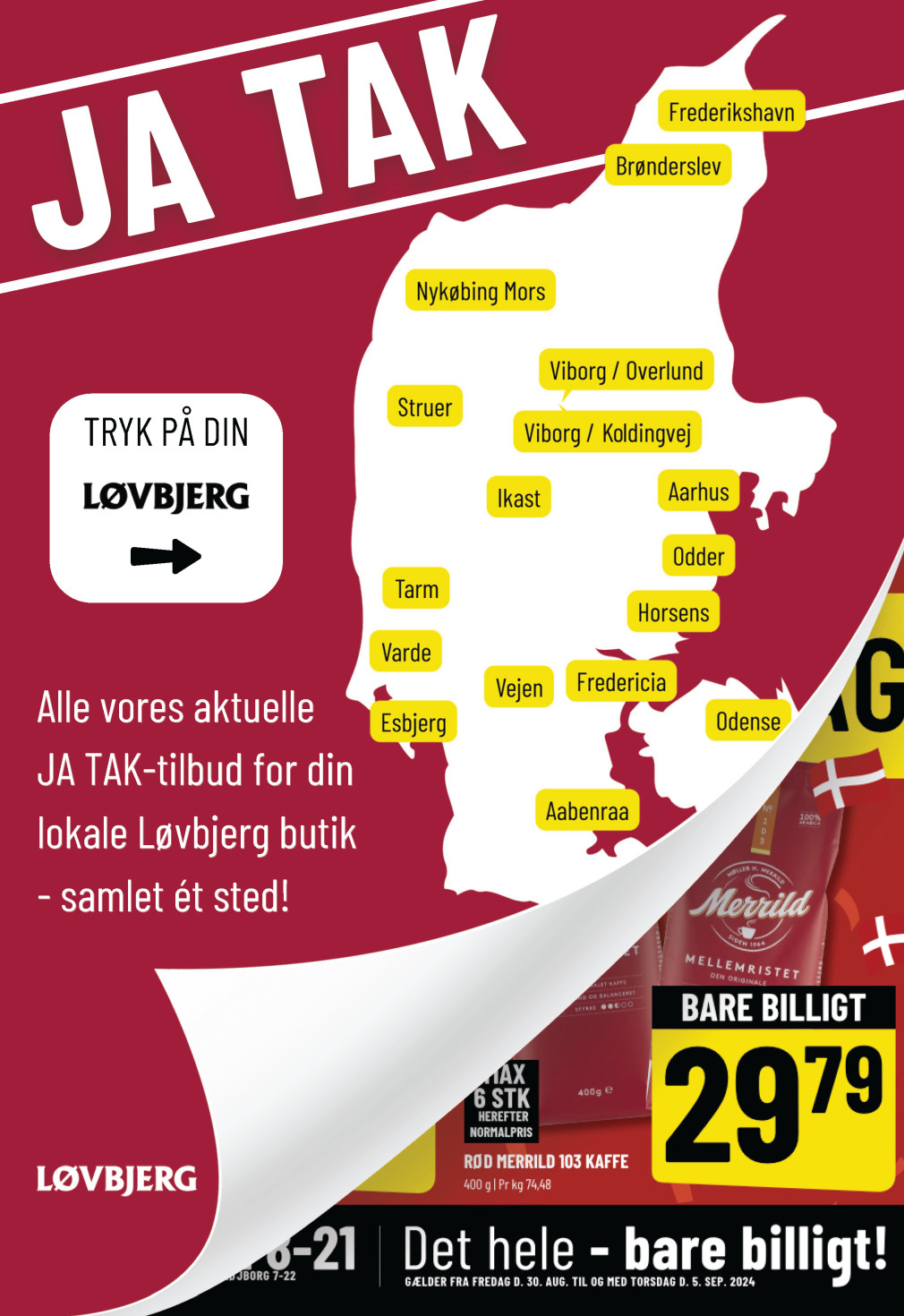 Løvbjerg tilbudsavis fra 30.08.2024 Side.1 