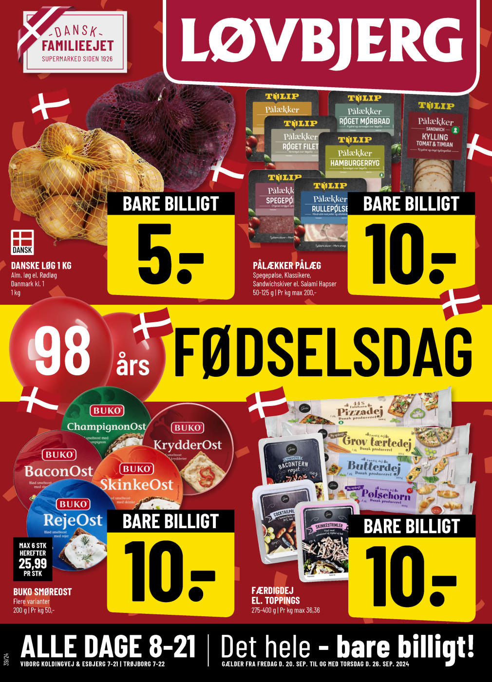 Løvbjerg tilbudsavis fra 20.09.2024 Side.1 