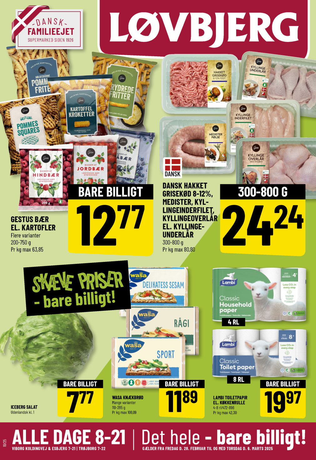 Løvbjerg tilbudsavis fra 28.02.2025 Side.1 