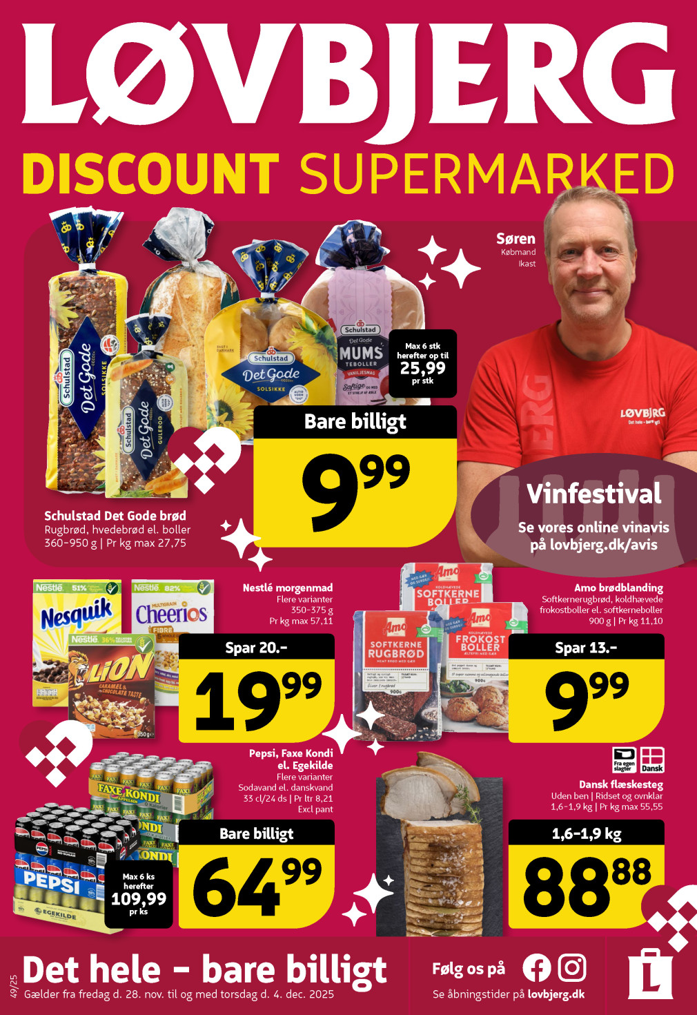 Løvbjerg tilbudsavis fra 28.11.2025 Side.1 