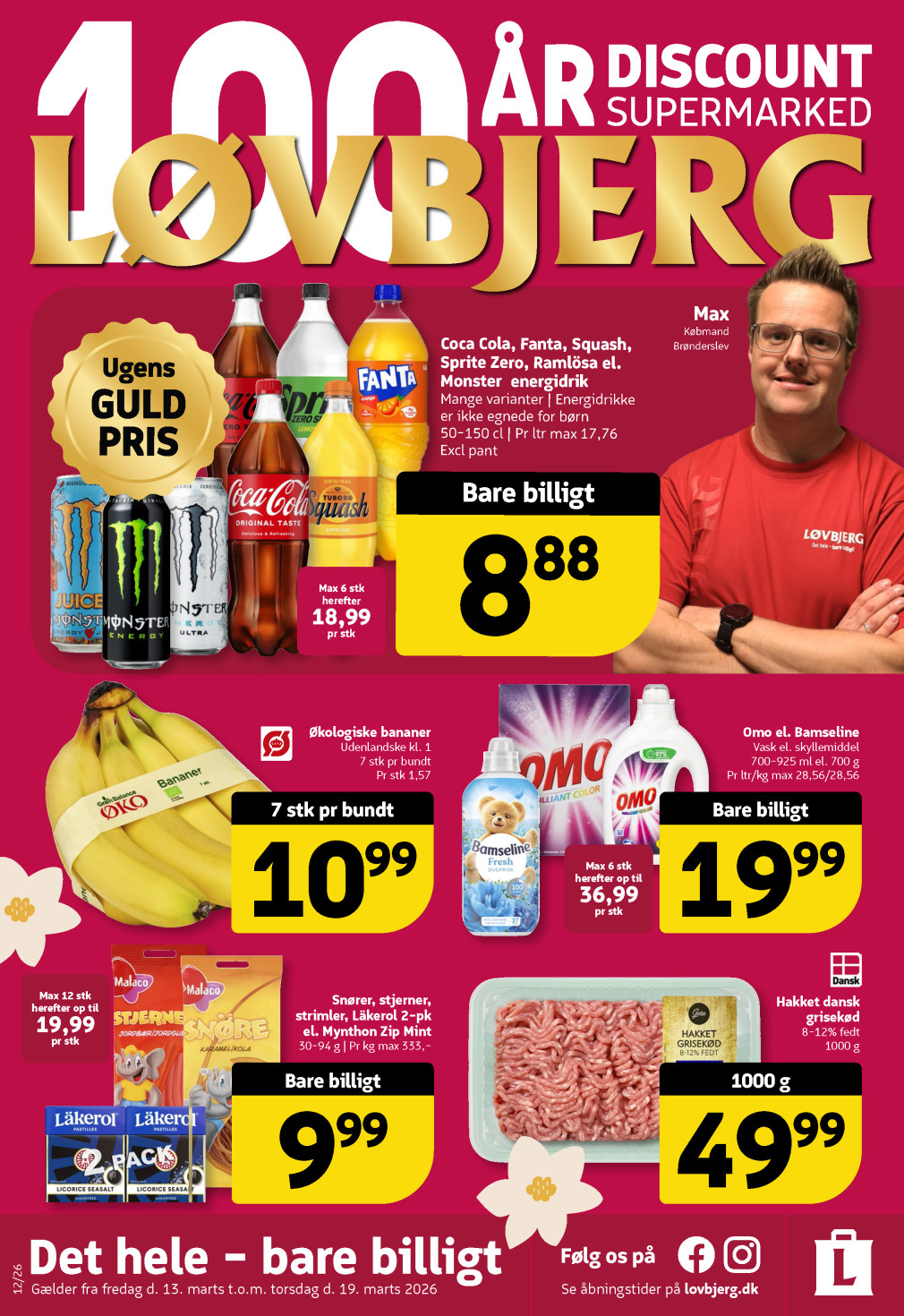 Løvbjerg tilbudsavis fra 13.03.2026 Side.1 