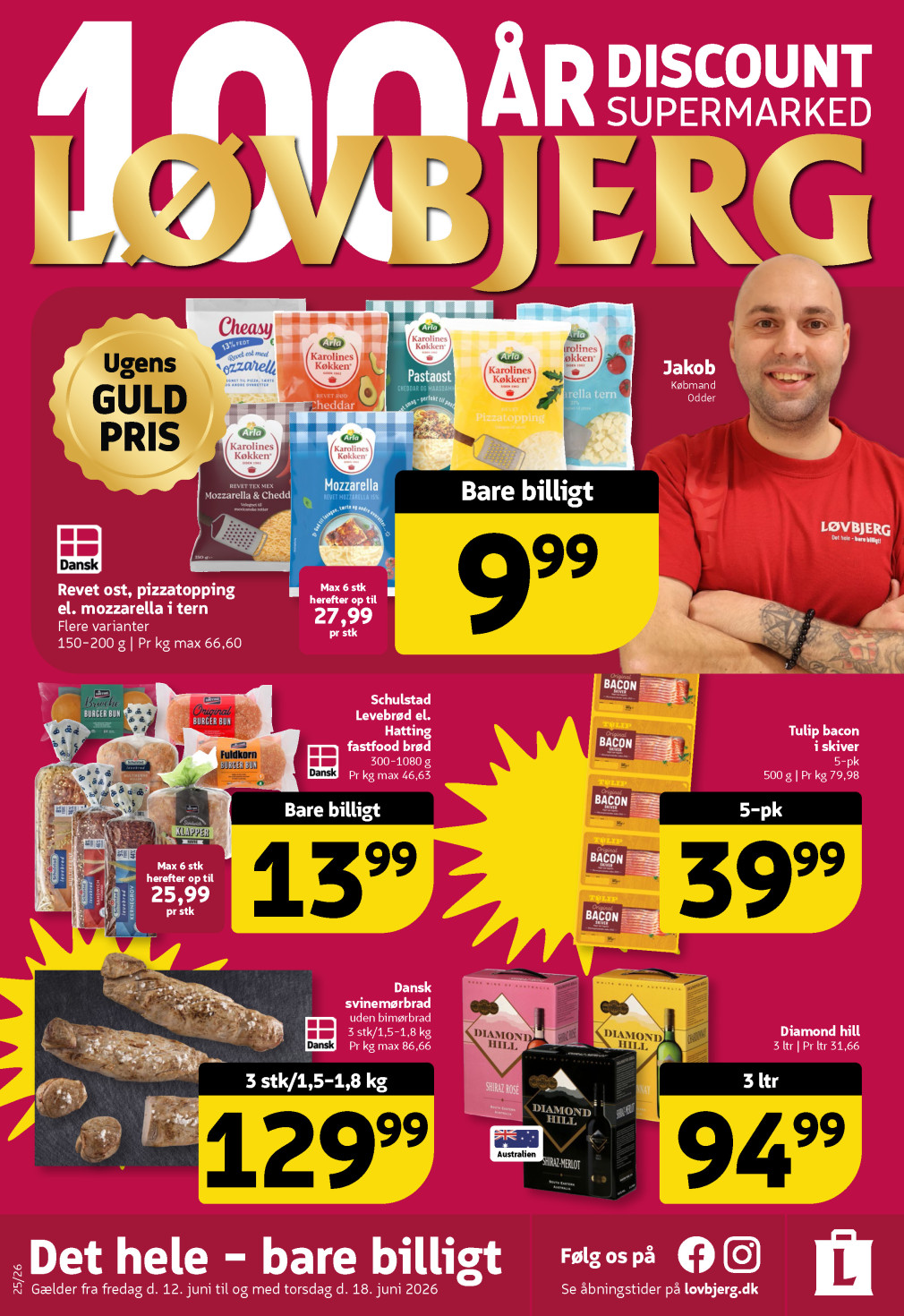 Løvbjerg tilbudsavis fra 12.06.2026 Side.1 