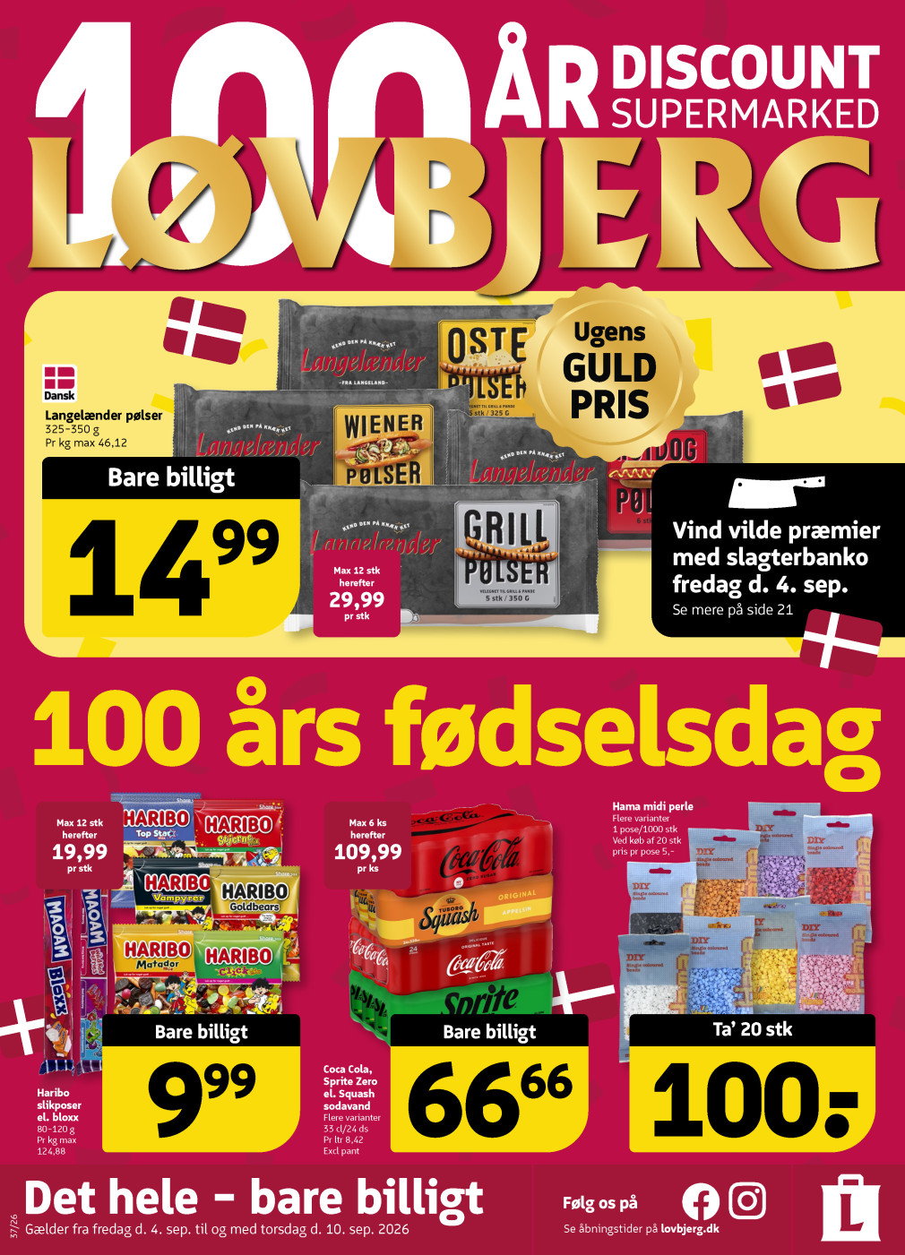Løvbjerg tilbudsavis fra 04.09.2026 Side.1 