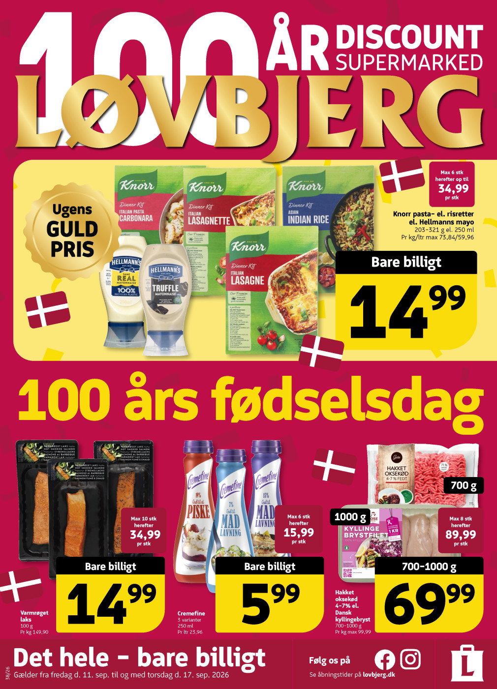 Løvbjerg tilbudsavis fra 11.09.2026 Side.1 