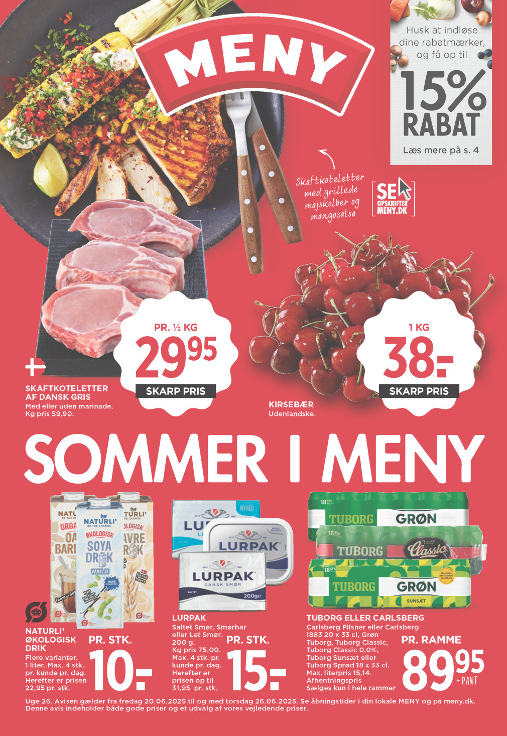 Meny tilbudsavis fra 20.06.2025 Side.1 
