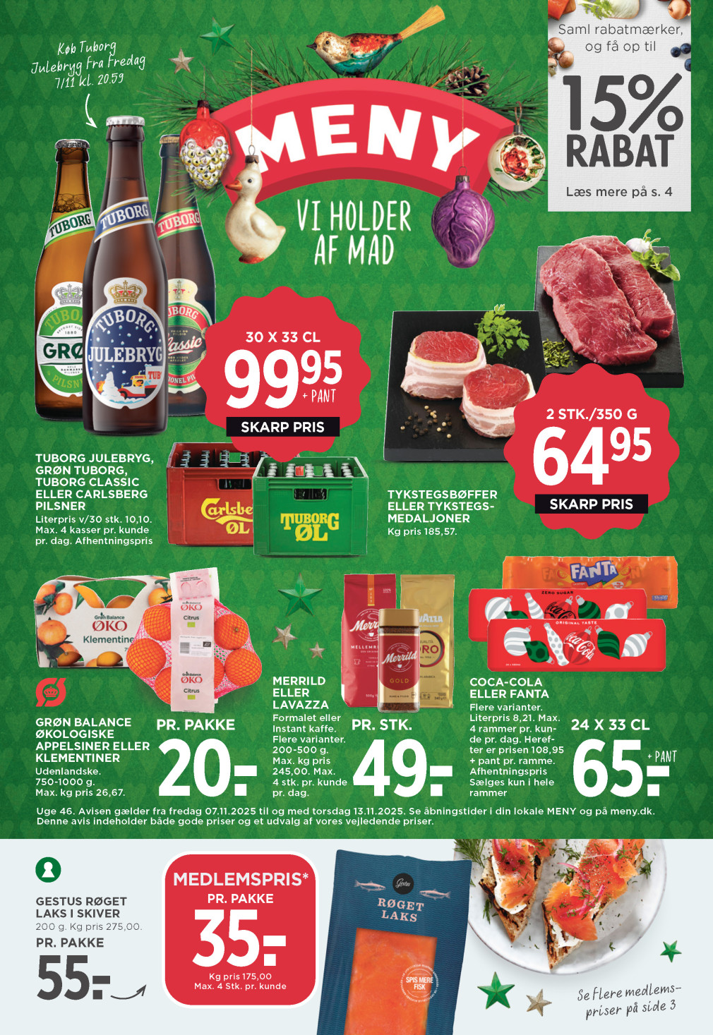 Meny tilbudsavis fra 07.11.2025 Side.1 
