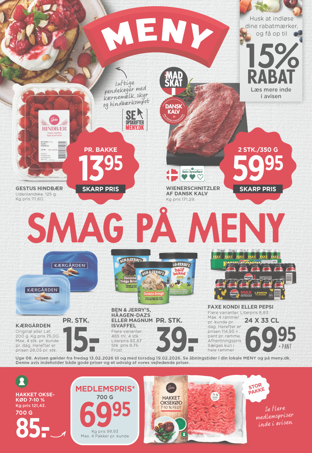 Meny tilbudsavis fra 13.02.2026 Side.1 