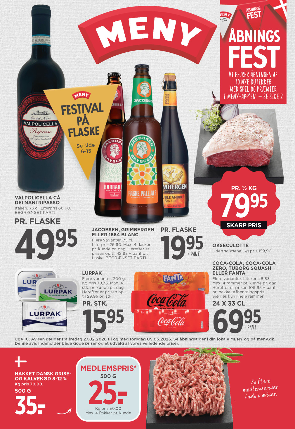 Meny tilbudsavis fra 27.02.2026 Side.1 