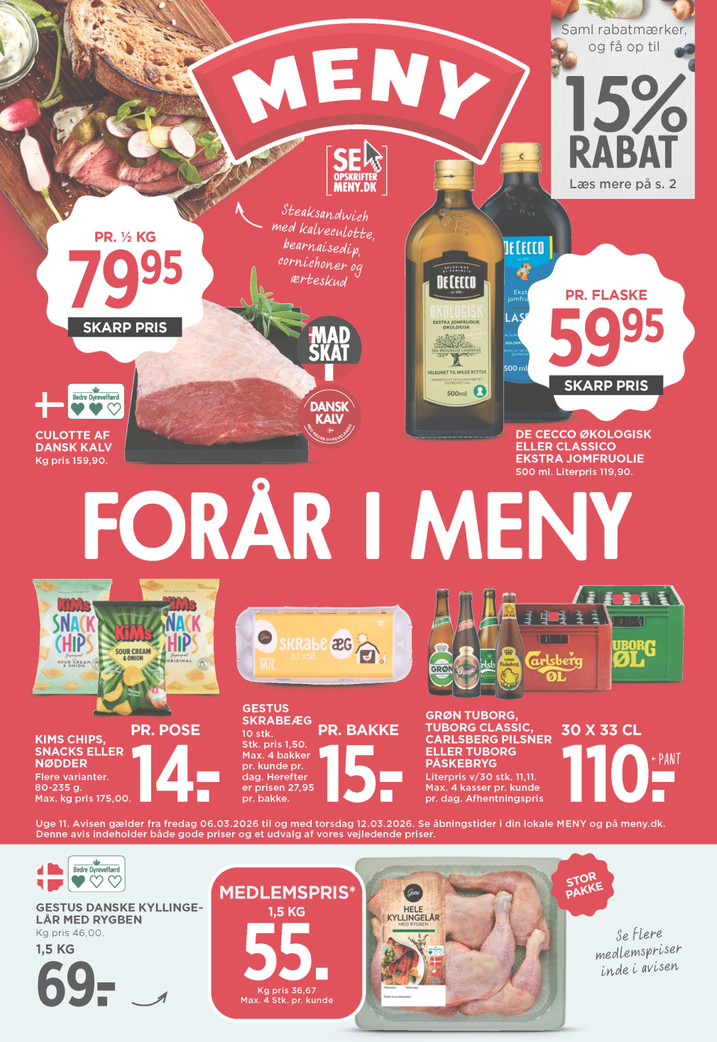 Meny tilbudsavis fra 06.03.2026 Side.1 