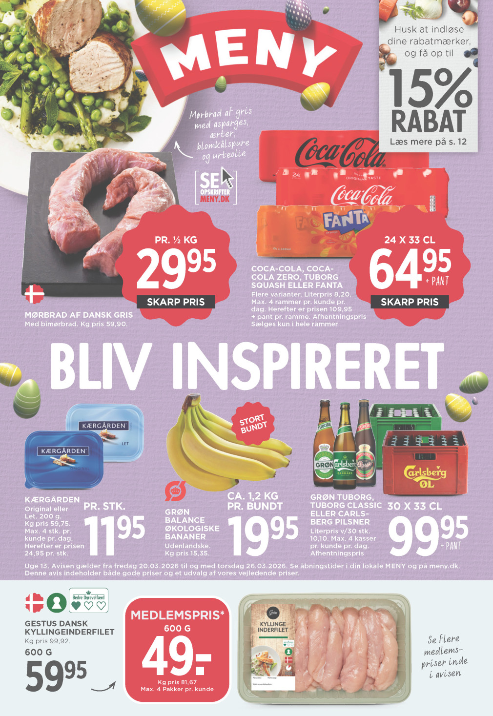 Meny tilbudsavis fra 20.03.2026 Side.1 