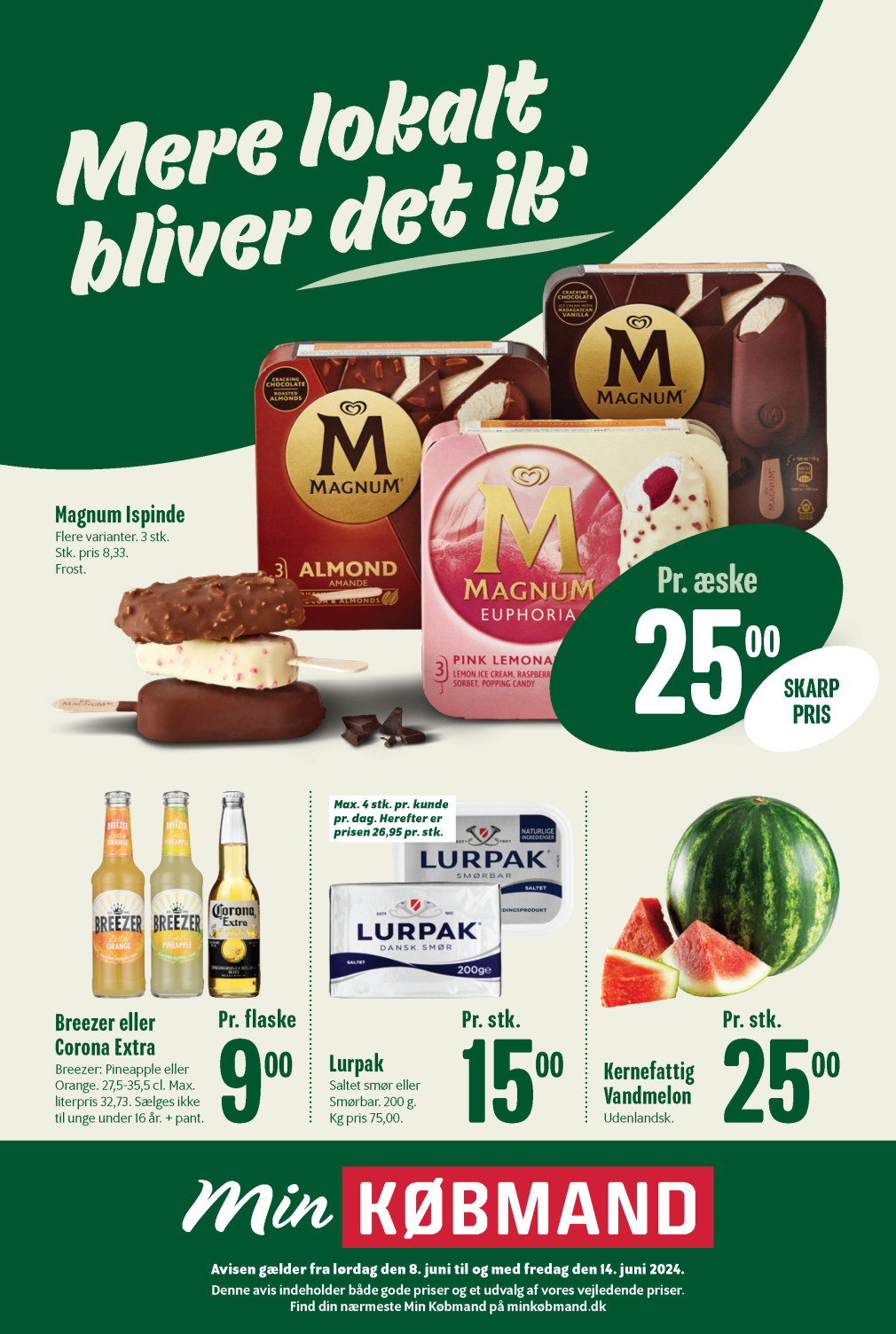 Min Købmand tilbudsavis fra 08.06.2024 Side.1 