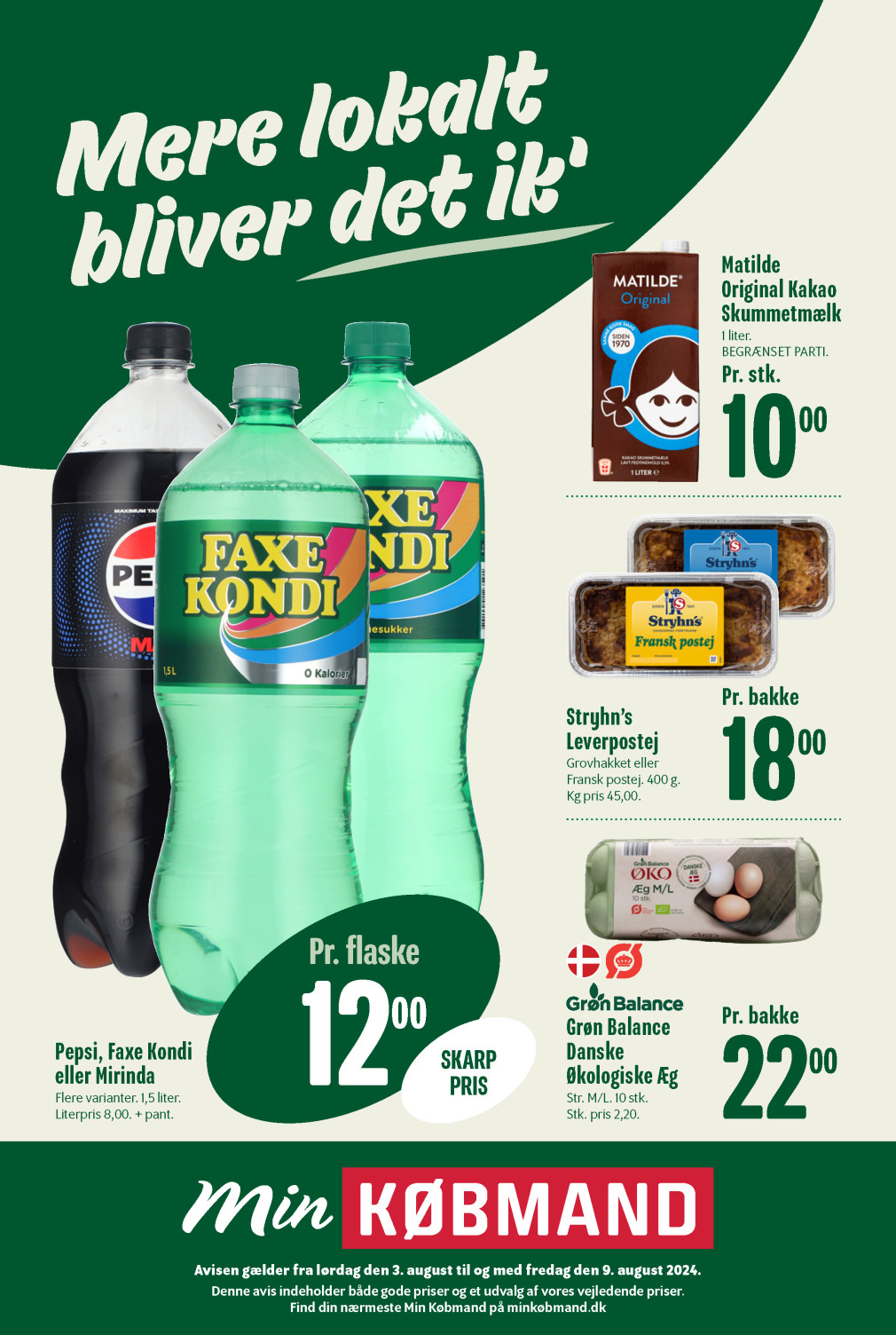 Min Købmand tilbudsavis fra 03.08.2024 Side.1 