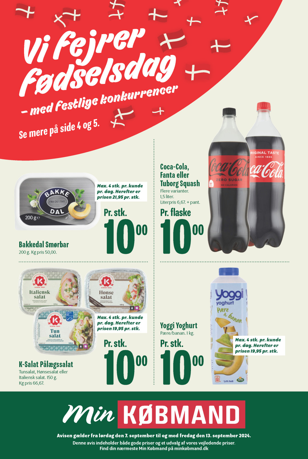 Min Købmand tilbudsavis fra 07.09.2024 Side.1 