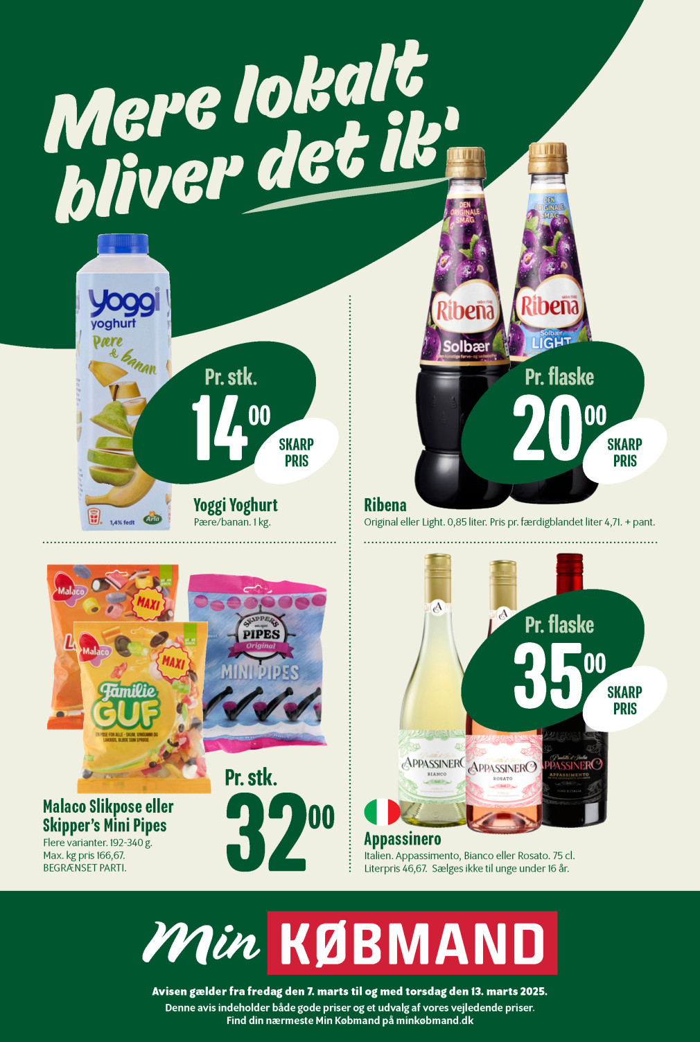 Min Købmand tilbudsavis fra 07.03.2025 Side.1 