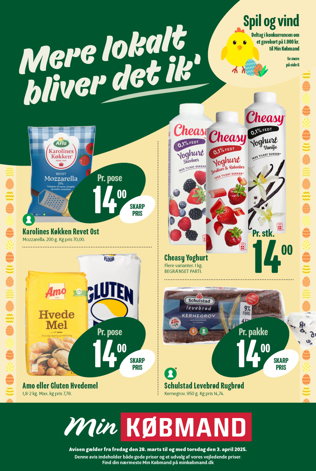 Min Købmand tilbudsavis fra 28.03.2025 Side.1 