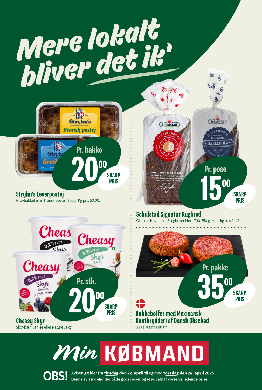 Min Købmand tilbudsavis fra 22.04.2025 Side.1 