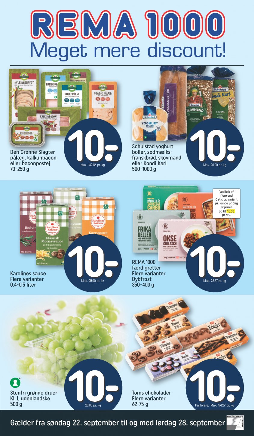 REMA 1000 tilbudsavis 22.09.2019 Side.1