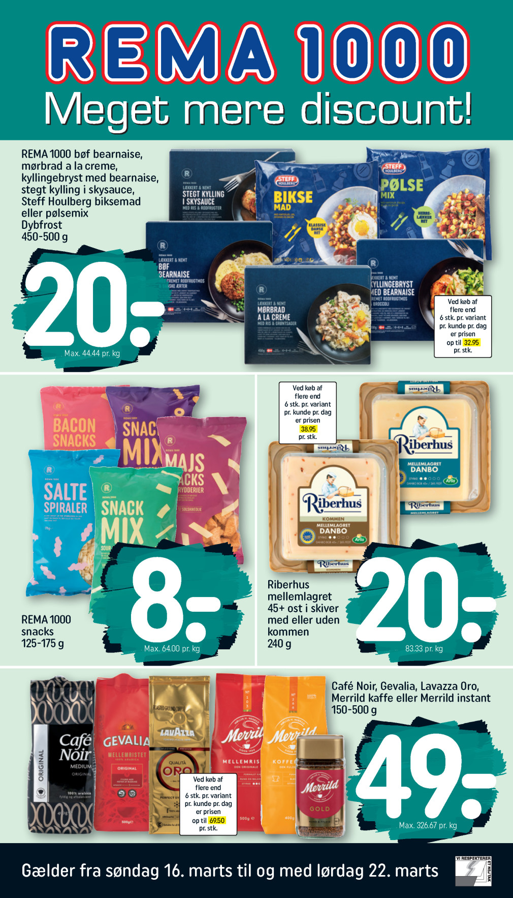 REMA 1000 tilbudsavis fra 16.03.2025 Side.1 