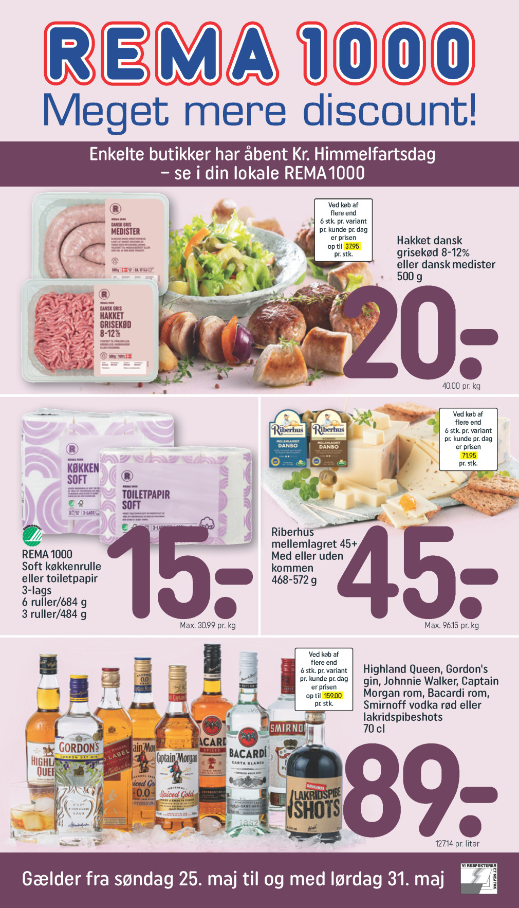 REMA 1000 tilbudsavis fra 25.05.2025 Side.1 