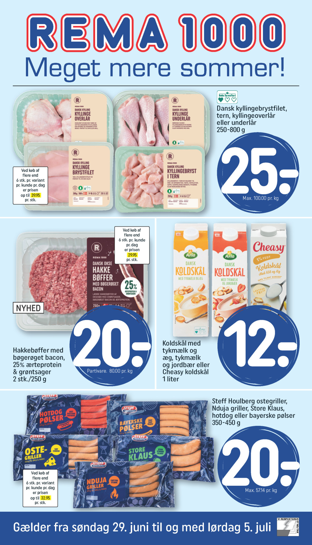 REMA 1000 tilbudsavis fra 29.06.2025 Side.1 