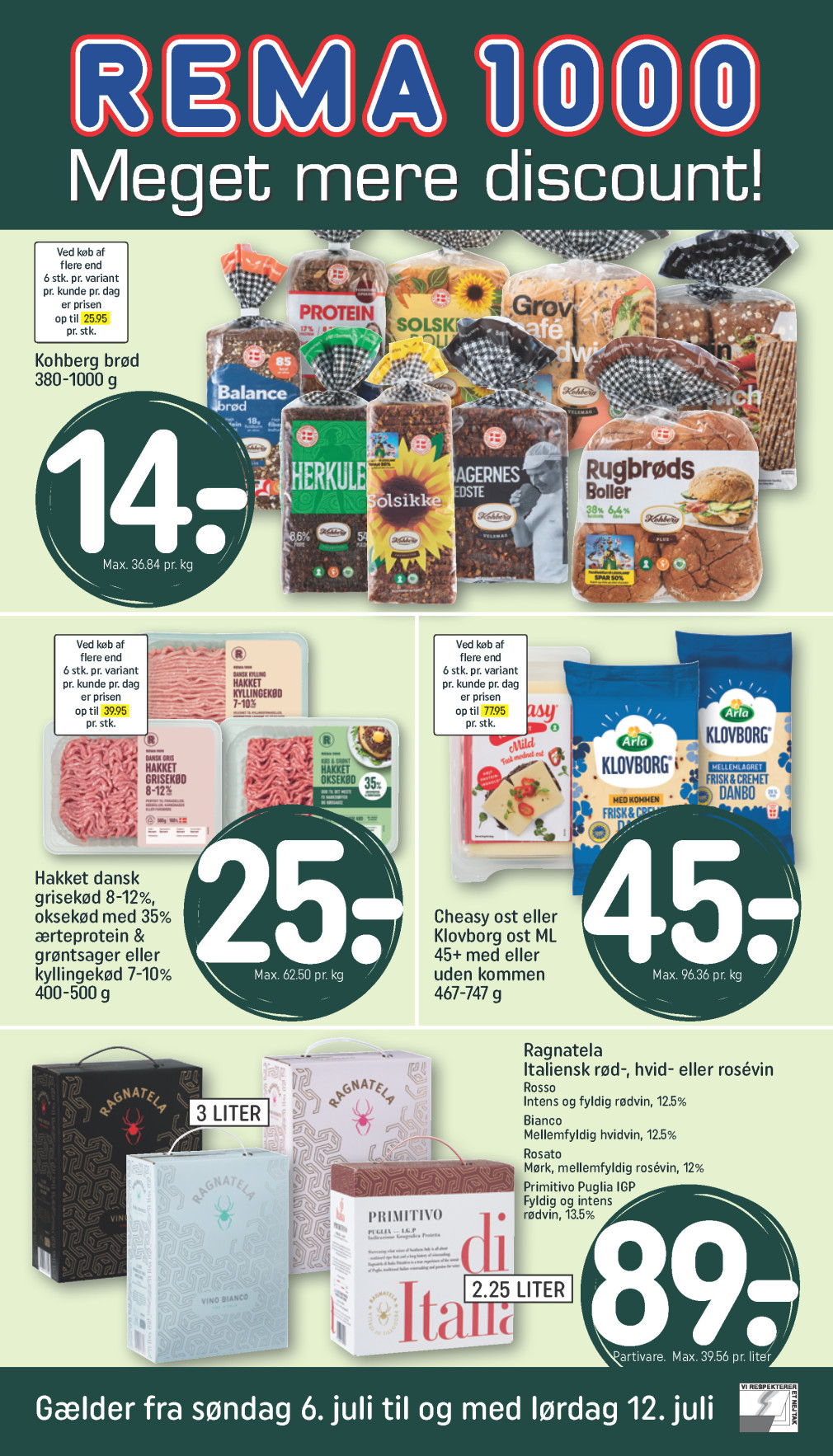 REMA 1000 tilbudsavis fra 06.07.2025 Side.1 