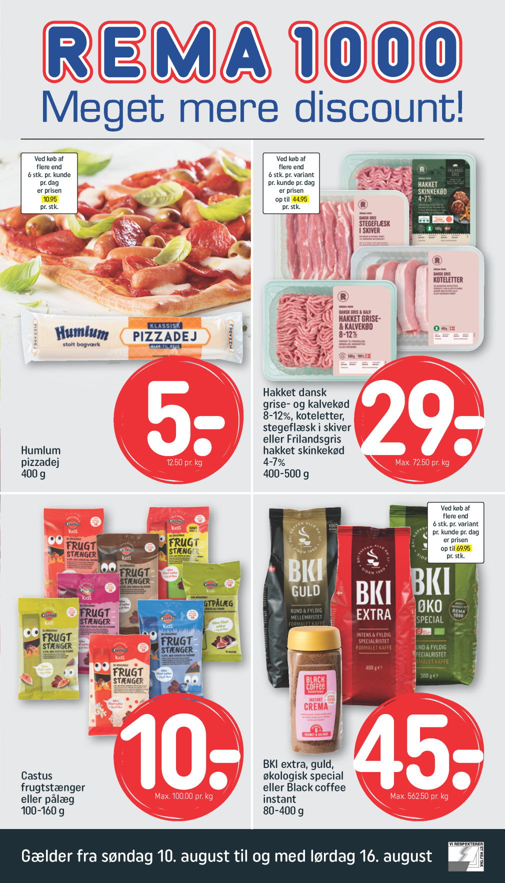 REMA 1000 tilbudsavis fra 10.08.2025 Side.1 