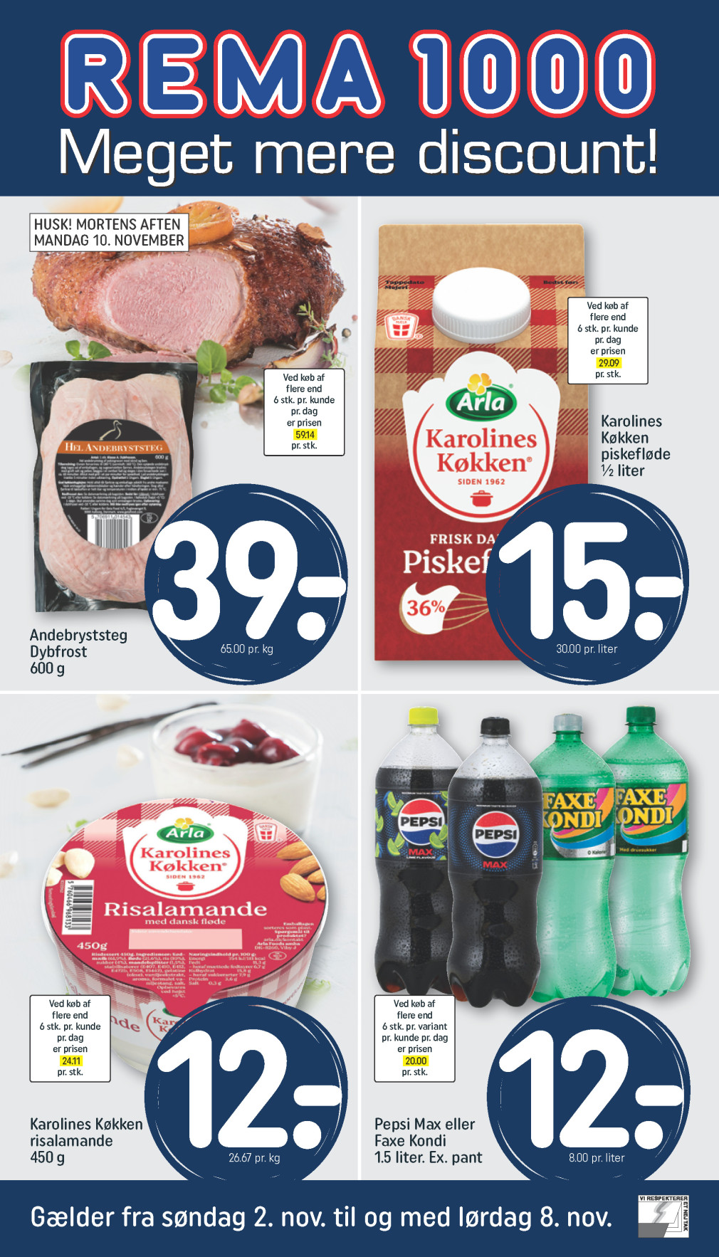 REMA 1000 tilbudsavis fra 02.11.2025 Side.1 