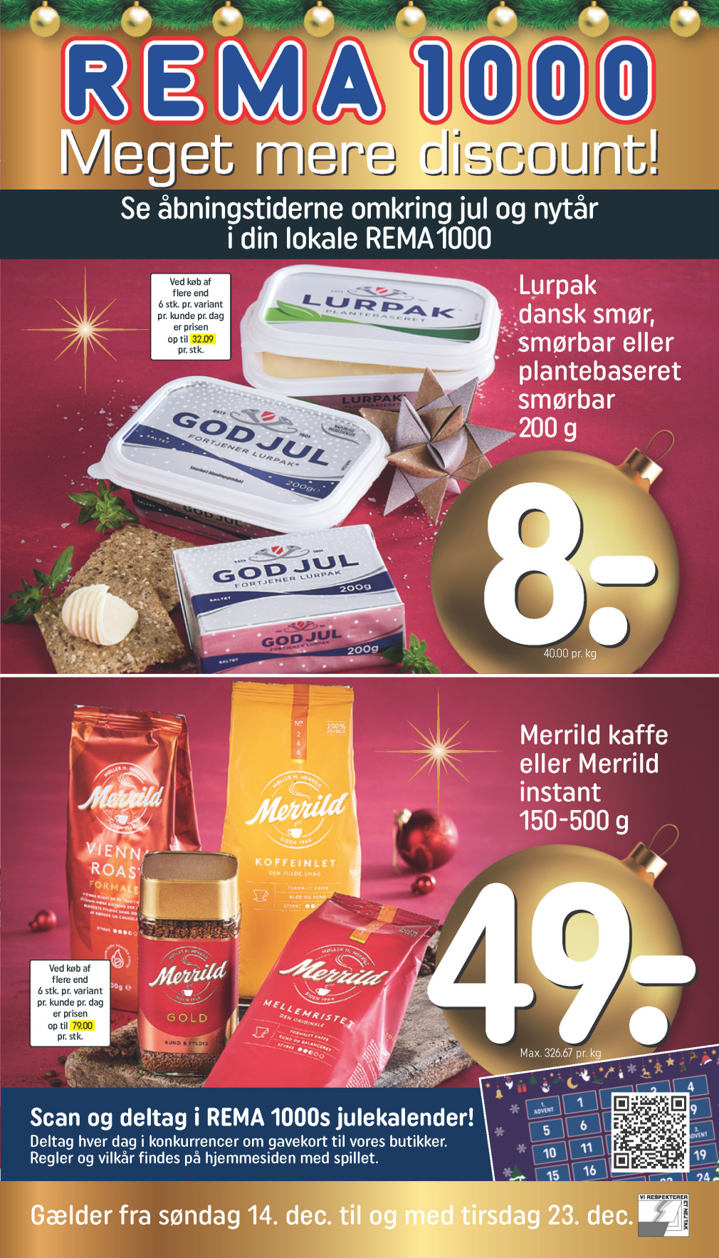 REMA 1000 tilbudsavis fra 14.12.2025 Side.1 