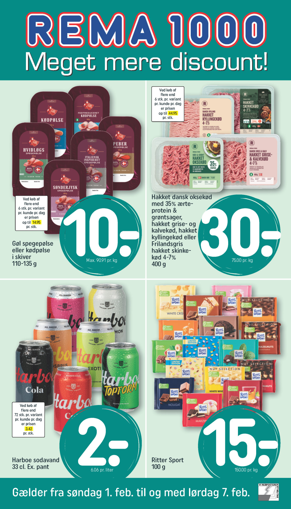 REMA 1000 tilbudsavis fra 01.02.2026 Side.1 