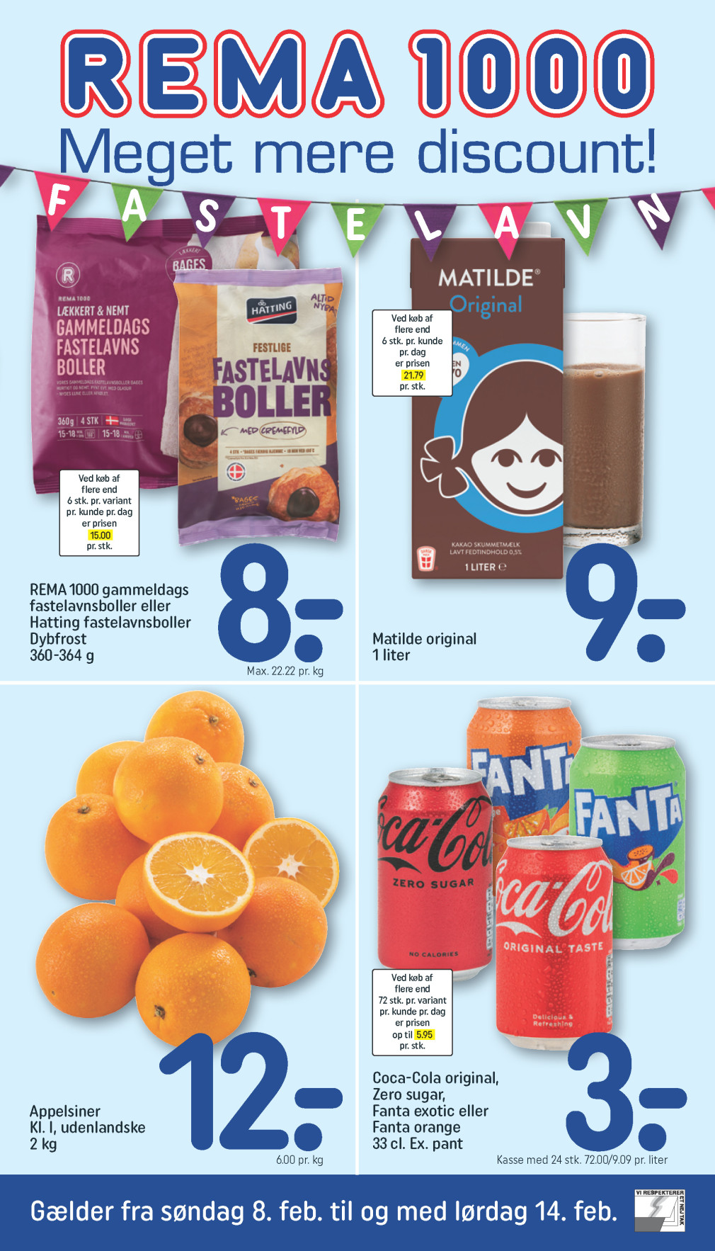 REMA 1000 tilbudsavis fra 08.02.2026 Side.1 